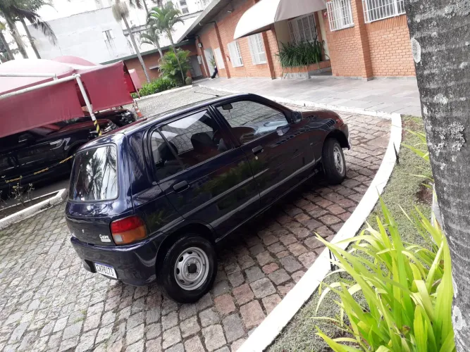 Daihatsu Cuore csl 4 portas azul . PLACA PRETA!!!