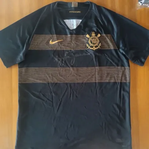 camisa original 2018 corinthians preta ayrton senna tamanho gg nike