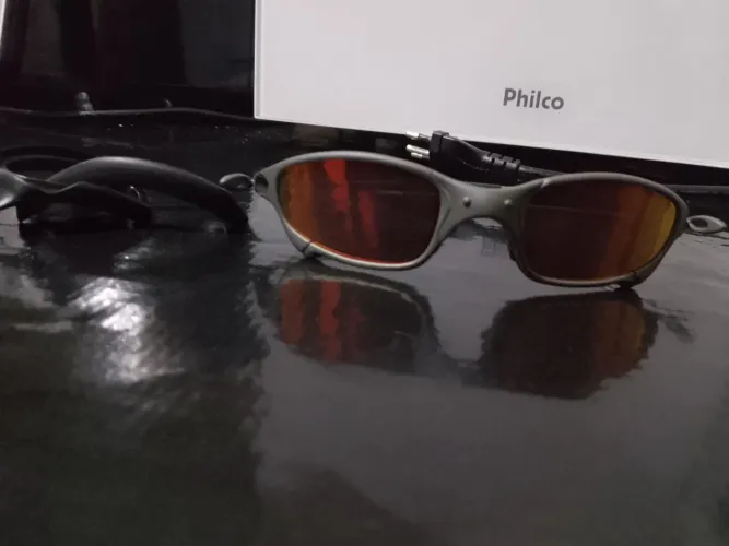 oakley juliet lente vermelha