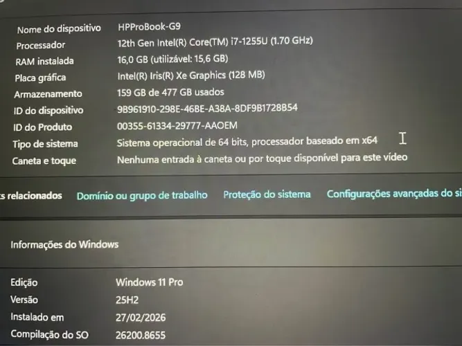 HP ProBook G9 (LEIA A DESCRIÇÃO)