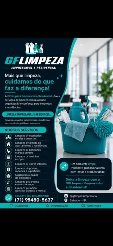 Serviços de limpeza Empresarial e Residencial