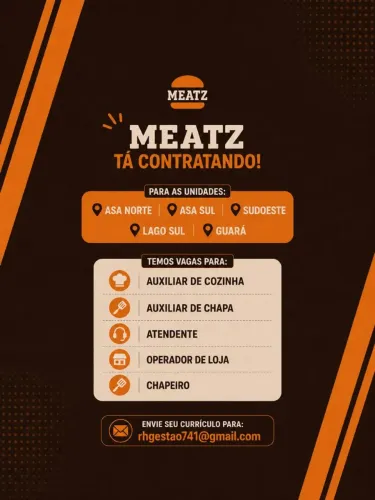 Meatz Burguer está contratando