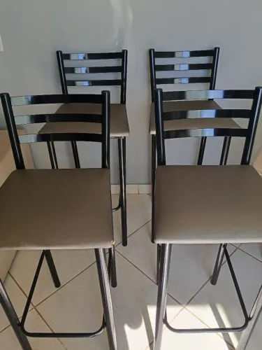 Kit 4 Baquetas de aço com encosto.