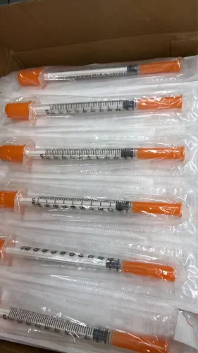 Seringa de insulina na promoção 