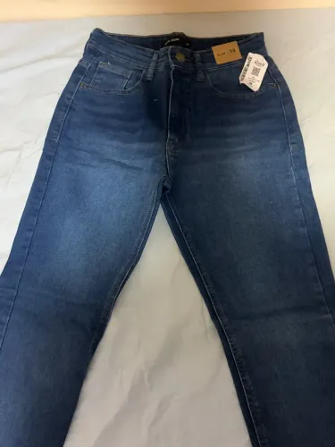 Calça Masculina Jeans Slim:Tamanho 38