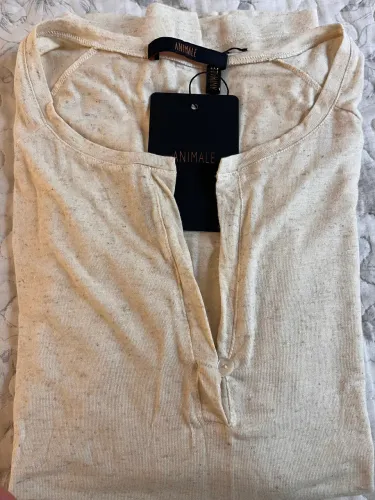 Blusa raglan Animale areia TAM G ( nunca usada)