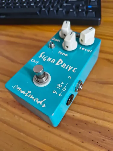 Pedal de overdrive boutique p guitarra, signa drive, cmat mods