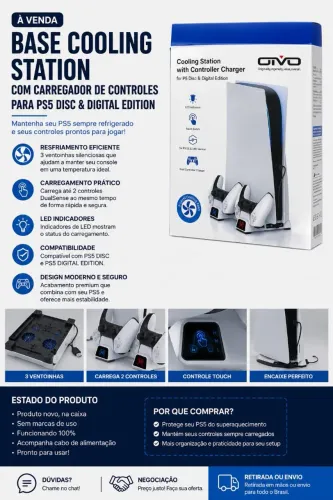 Base cooler e carregadora