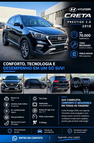Hyundai Creta Prestige 2.0 16V Flex Aut. 2018