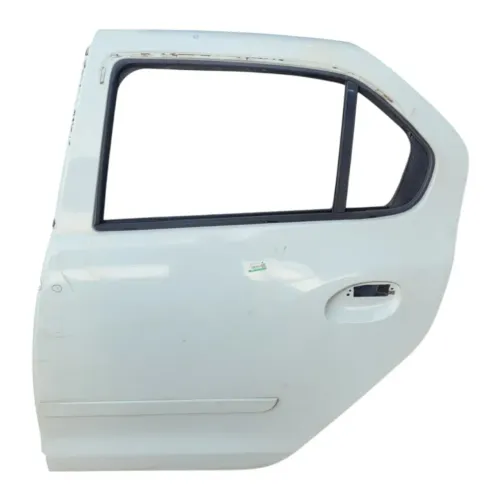 Porta Traseira Esquerda Renault Logan 2018 C/detalhe Traseira Esquerdo Branco