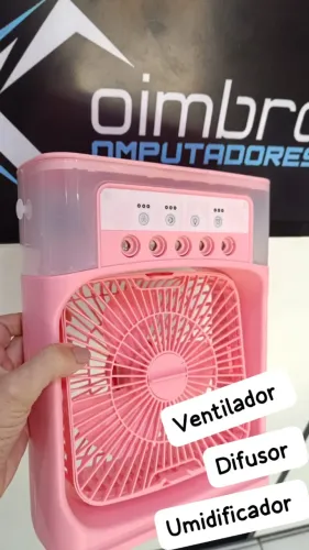 Ventilador Aromatizador Climatizador Difusor Umidificador Gelo- Loja Coimbra Entrega