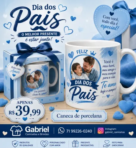 Caneca Personalizada para o dia dos pais