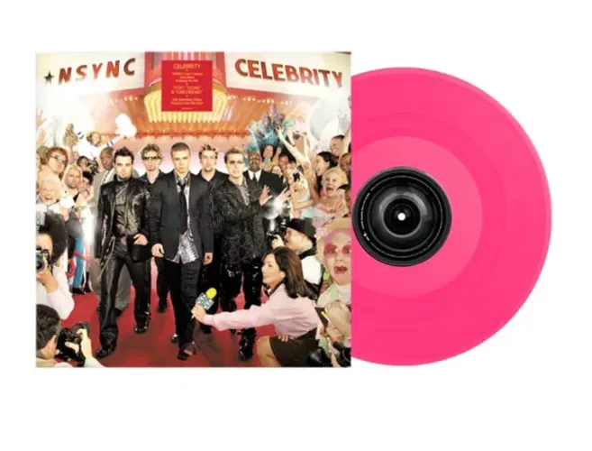*NSYNC Celebrity Disco de Vinil LP importado colorido edição de aniversário