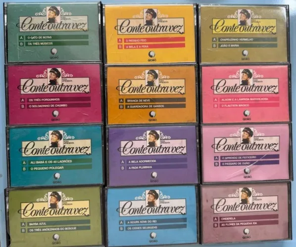COLEÇÃO XUXA APRESENTA "CONTE OUTRA VEZ" - COMPLETA (12 FITAS K7)