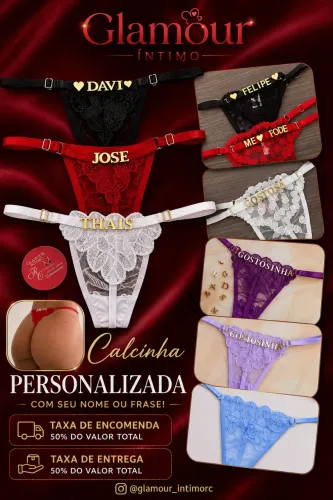 Calcinha personalizadas