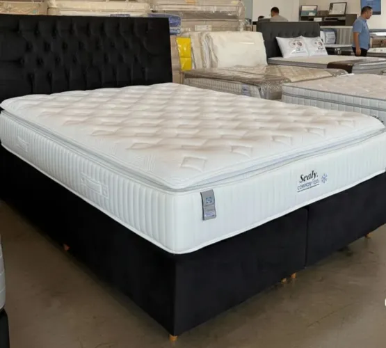 Cama Queen linha de luxo sealy