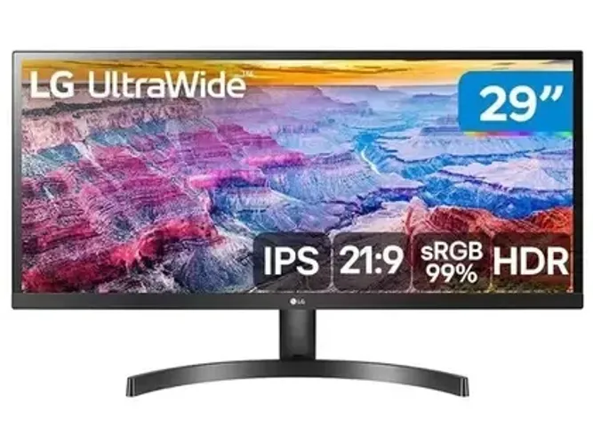 Monitor led 29 ultrawide lg 29wl500b full hd ips 75hz preto