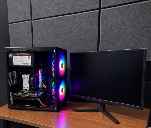 PC GAMER COMPLETO NOVO RYZEN 5 4500 + 16GB RAM + GTX 960 + MONITOR