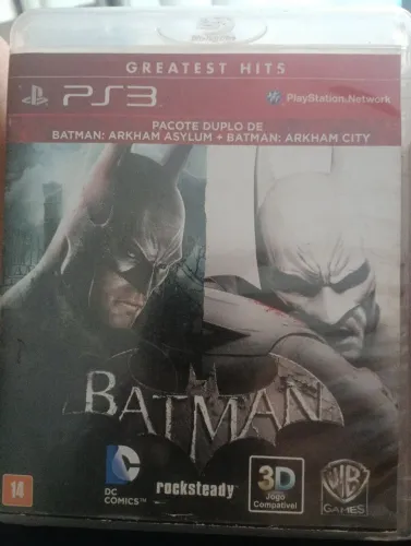 Pacote duplo Batman PS3 troco por casaco ou moletom M ou P