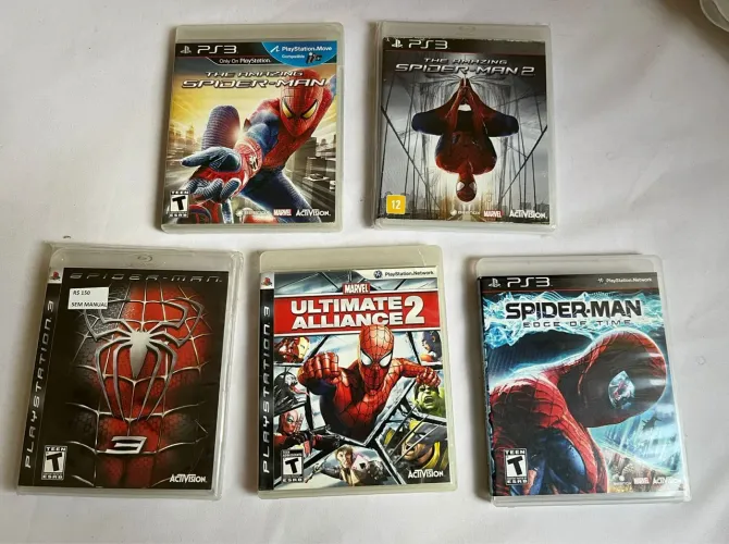 Lote Spider Man Ps3 jogos Homem Aranha Marvel
