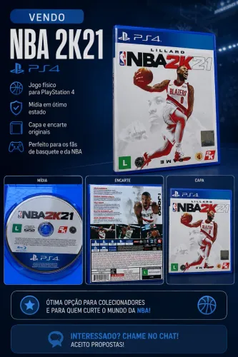Jogo NBA 2K21 - Mídia Física Original 