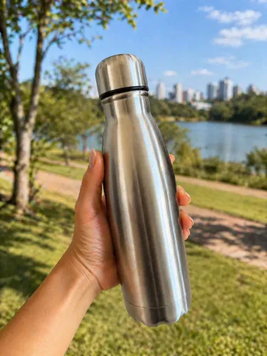 Garrafa Inox 710 ml e Ganhe Um Brinde da Copa