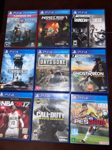 9 Jogos de PS4 Originais - Pacote Promocional 