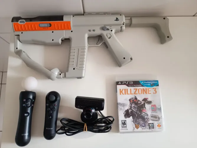 Pistola Killzone 3 completa e compatível com outros jogos com kit move