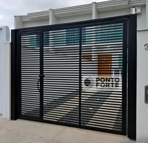 Portão Basculante 100% em alumínio 