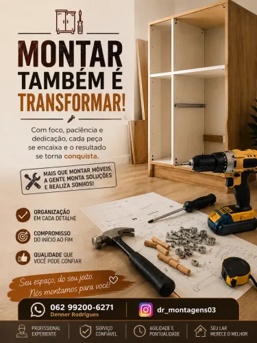? MONTAGEM E DESMONTAGEM DE MÓVEIS EM GERAL