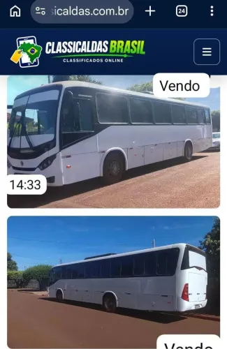 Vendo Ônibus rodoviário vonksvagem 6 cilindros