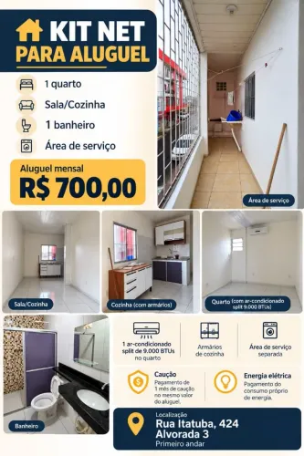 KITNET PARA ALUGAR - ALVORADA 3