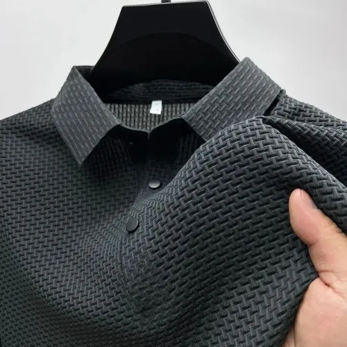 Camisa polo alta textura