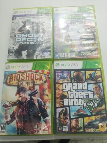 Lote de jogos x box 360 Originais tem ate Gta 5