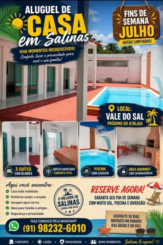Salinas casas e suítes no Atalaia