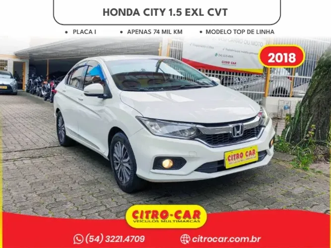 Honda City Sedan EXL 1.5 Flex 16V 4P Aut. 2018
