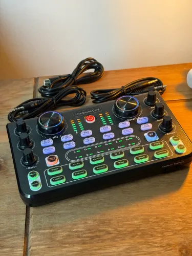 Placa de Som Live Sound Card (Bluetooth e Efeitos)