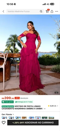 Vendo vestido de festa tamanho M
