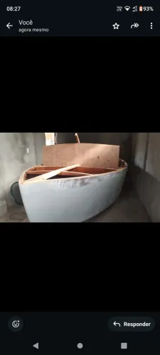 Veleiro Sênior 16" em construção 