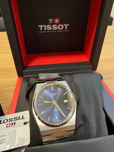 Tissot PRX quartz 40 mm Azul - original com caixa e TAG para cadastro e verificação