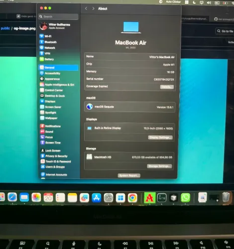 Macbook Air M1 1TB/16GB RAM
