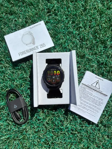 relogio garmin forerunner 265 na caixa