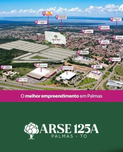 ARSE 125 , Lote quitado, frente p sul, próximo a rodoviária e ao Atacadao