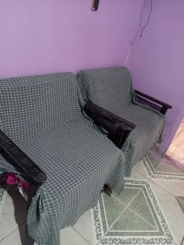 Conjunto de cadeiras de madeira