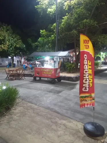 Barraca móvel cachorro quente . 