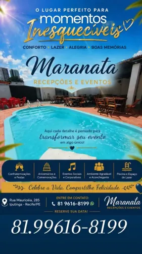 Casa de festa com piscina