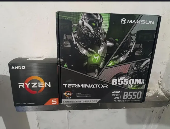 Kit gamer! Ryzen 5 5600x + b550m top se linha