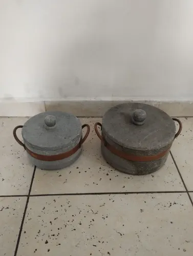 2 panelas de pedra sabão