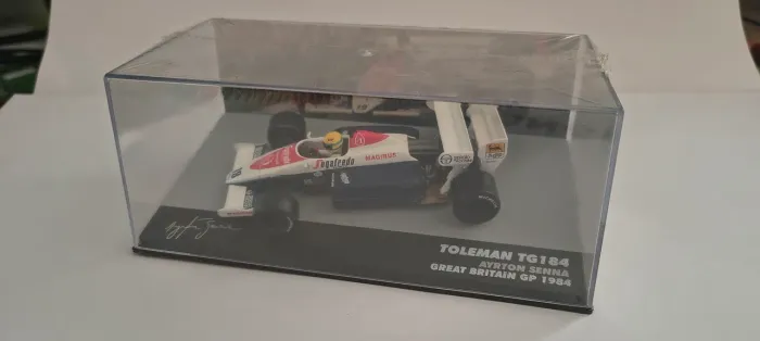 Miniatura Fórmula 1 Ayrton Senna - Toleman TG184 (Temporada 1984)