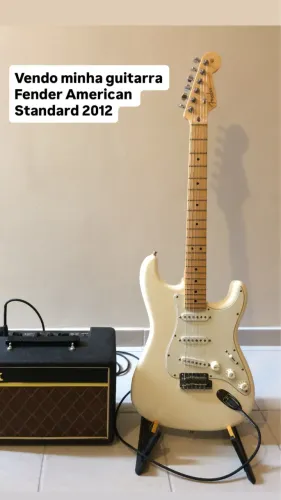 Fender American Standard Stratocaster USA - 2012 - Olympic White + Case Original Fender